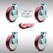 Service Caster 8 Inch SS Poly on Aluminum Caster Set with Roller Bearings and Brake/Swivel Lock SCC-SS30S820-PAR-TLB-BSL-4 - alternate 4